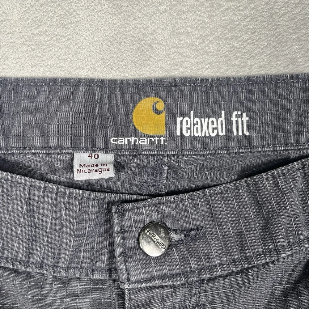 Carhartt Mens Force Relaxed Fit Ripstop Cargo Shorts 40 Grey 11 Inseam 103543